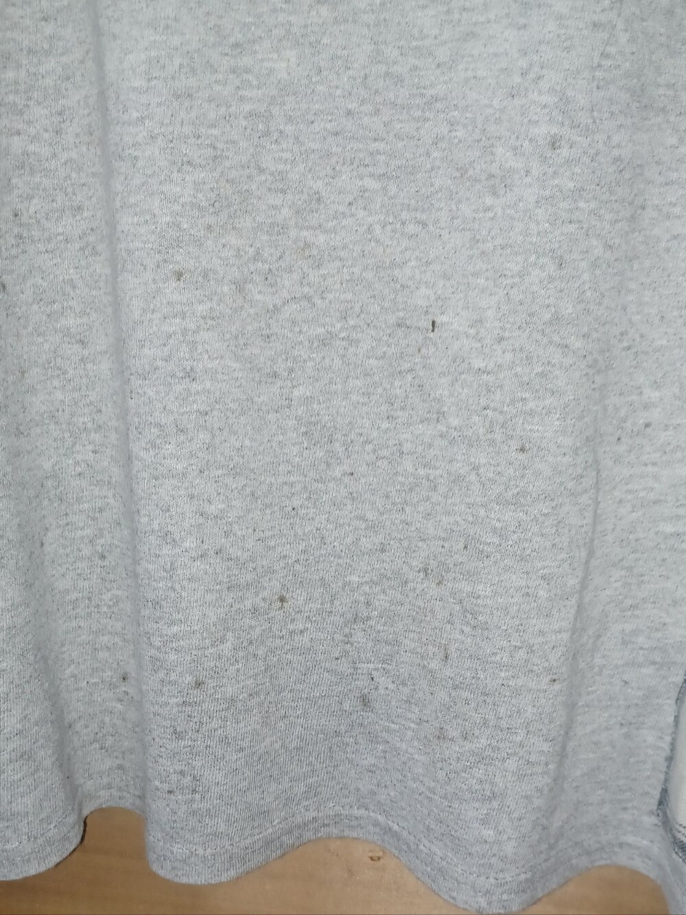 Graphic Long Sleeve Top with Plaid Sleeves - Gray/Brown - Picture 4 of 8